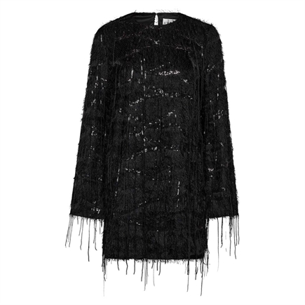 Haute L´amitié Sequin Fringe Midi Kjole 