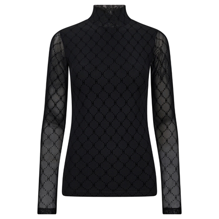 Hype The Detail Mesh High Neck Bluse