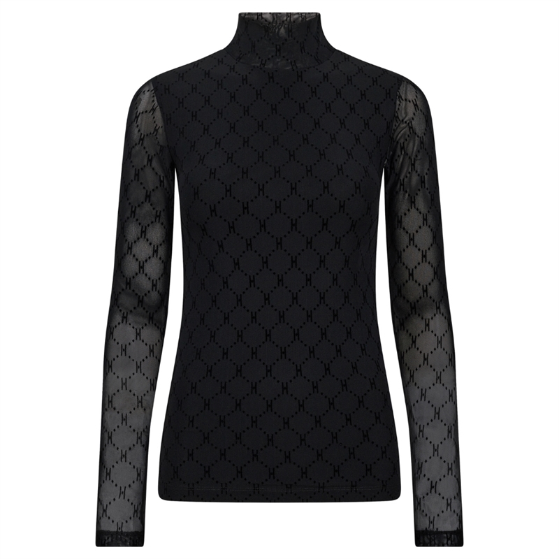 Hype The Detail Mesh High Neck Bluse