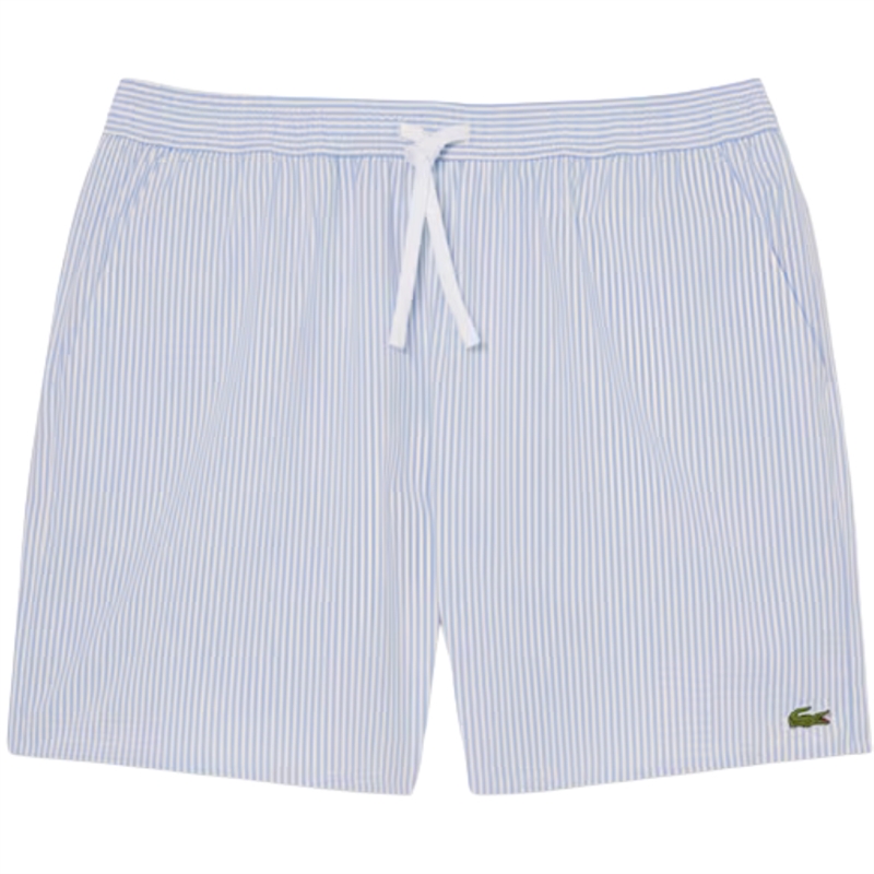 Lacoste Mid Lenght Striped Textured Badeshorts