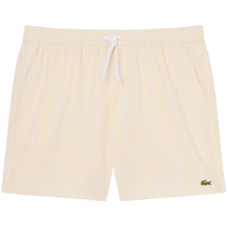 Lacoste Mid Lenght Striped Textured Badeshorts