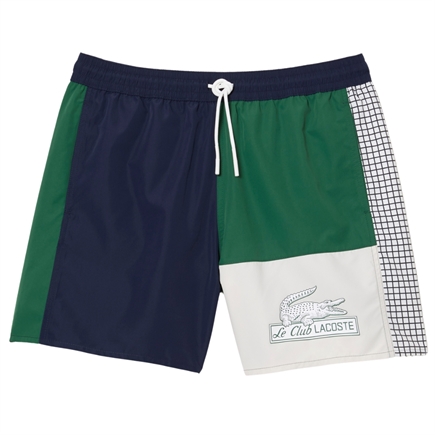 Lacoste Recycled Polyester Colourblock Swim Trunks