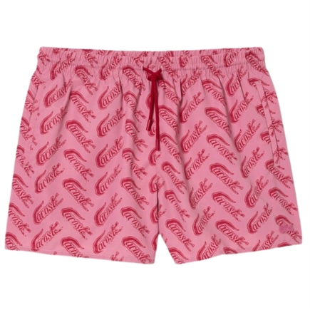 Lacoste Recycled Polyester Print Swim Trunks