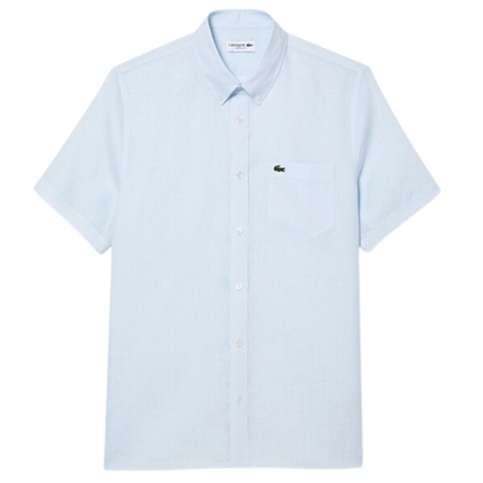 Lacoste Short Sleeve Linen Shirt