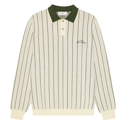 Les Deux Signature Knitted LS Polo Sweatshirt 
