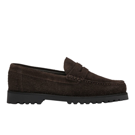 Les Deux Hairy Suede Loafers 