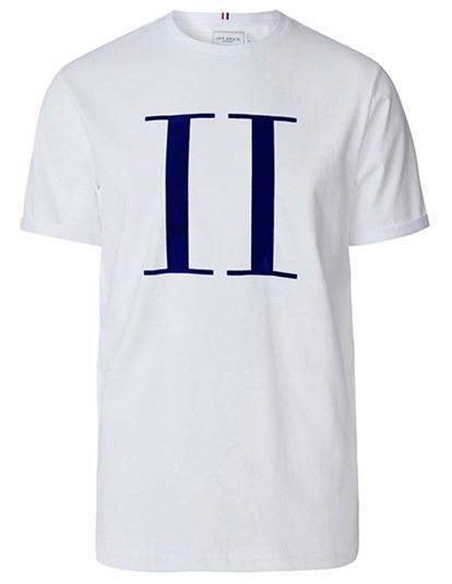 Les Deux Encore T-shirt - Hvid / Koboltblå I Coaststore