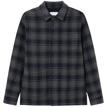 Les Deux Jason Check Wool Overskjorte