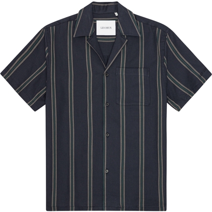 Les Deux Lawson Stripe SS Skjorte