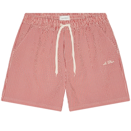 Les Deux Stripe Seersucker Badeshorts