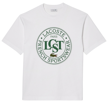 Lacoste Loose Fit Heavy Cotton Printed T-shirt