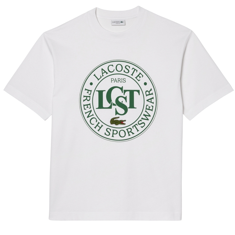 Lacoste Loose Fit Heavy Cotton Printed T-shirt