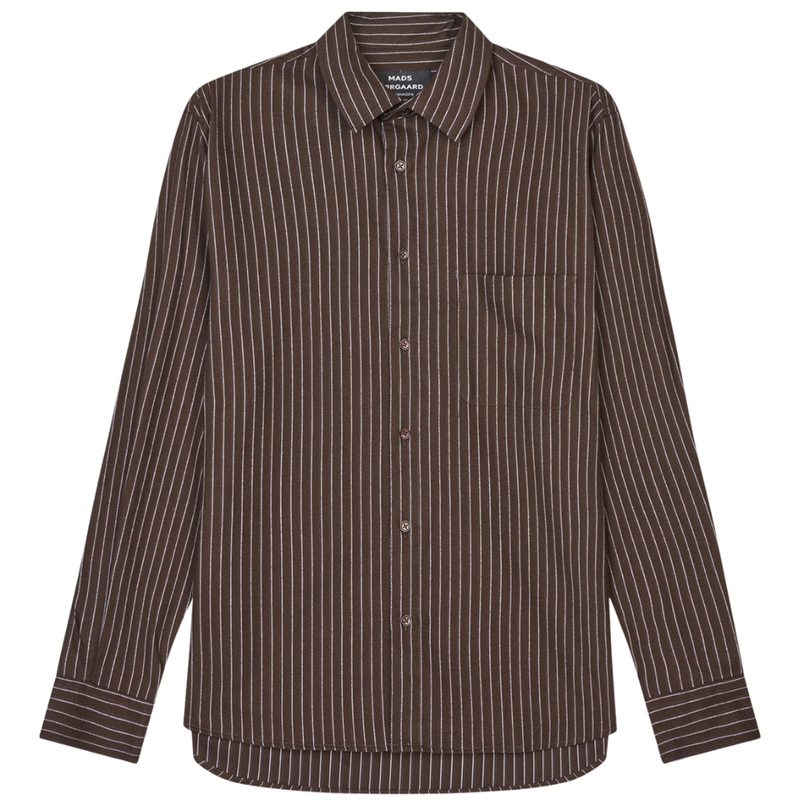 Mads Nørgaard Cotton Flannel Stripe Sune Skjorte