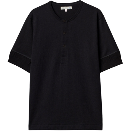Merz B Schwanen Mid-Century Machine Refined Fit SS Henley T-shirt