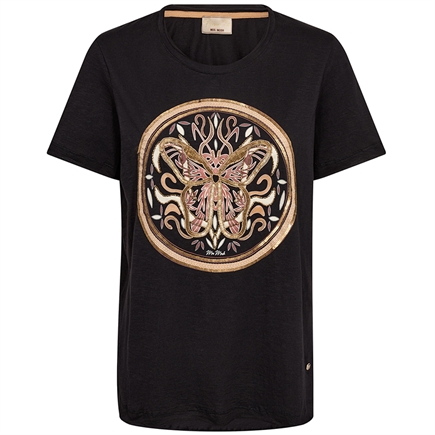Mos Mosh Fiona O-SS Embroidery T-shirt