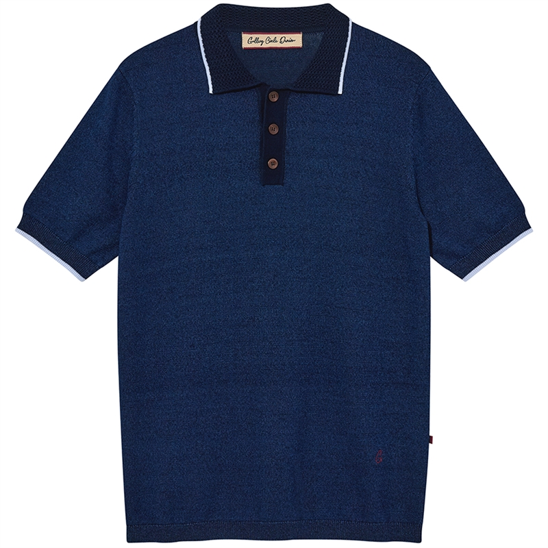 Mos Mosh Gallery Francesco Denim SS Polo T-shirt