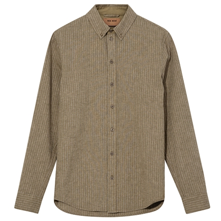 Theo Linen Stripe Skjorte