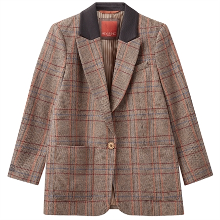 HEYANNO Brave Check Blazer