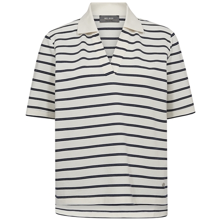 Mos Mosh Milena SS Stripe Polo T-shirt