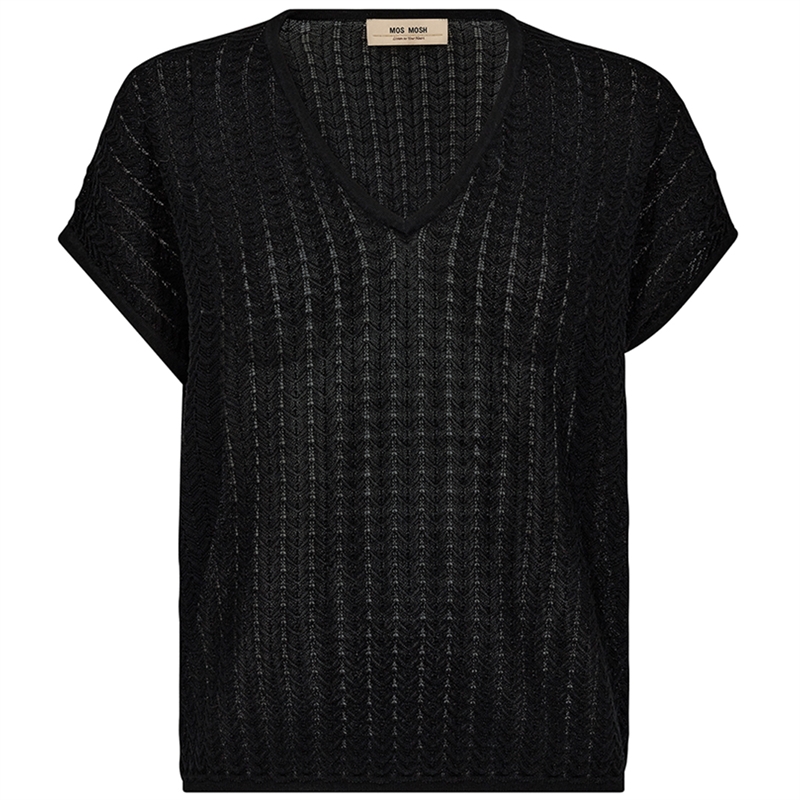 Mos Mosh Shani Plain V-neck Knit T-shirt