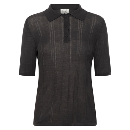 My Essential Wardrobe MWEnise Knit Polo T-shirt 