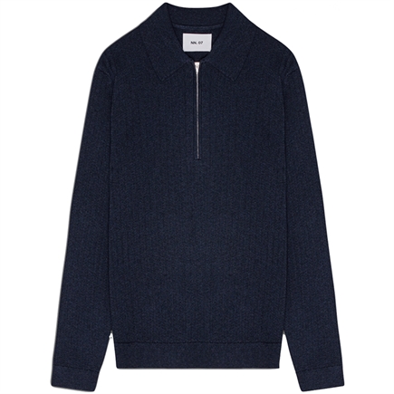 NN07 Hansie LS 6600 Zip Polo Strik