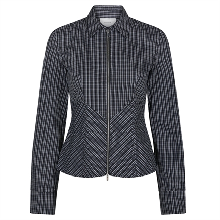 Neo Noir Cathy Zip Skjorte 