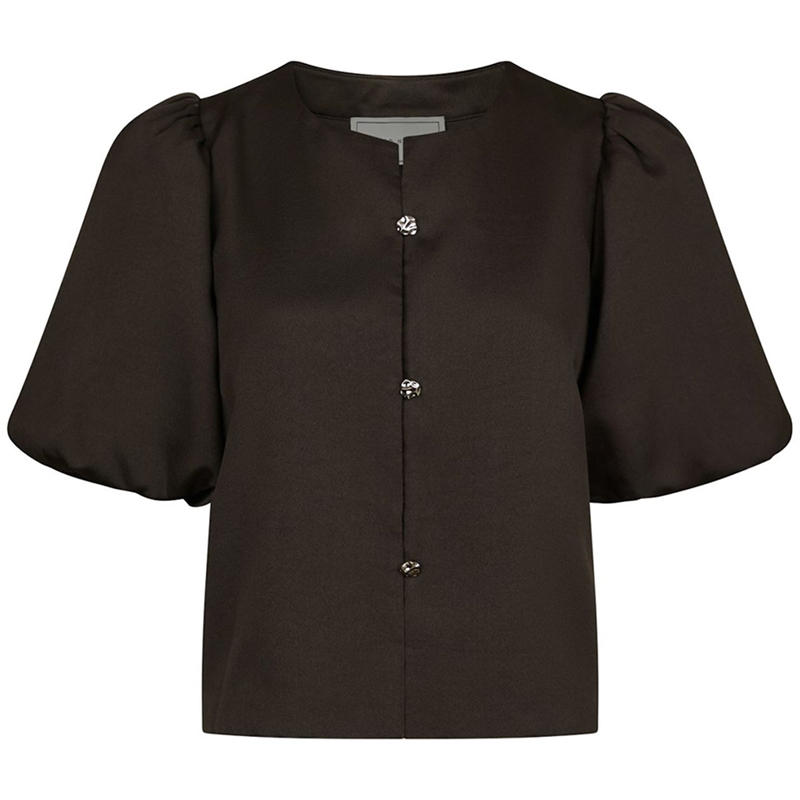 Neo Noir Aisa Dull Satin Bluse