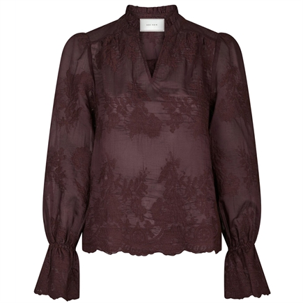 Neo Noir Amara Big Embroidery Bluse
