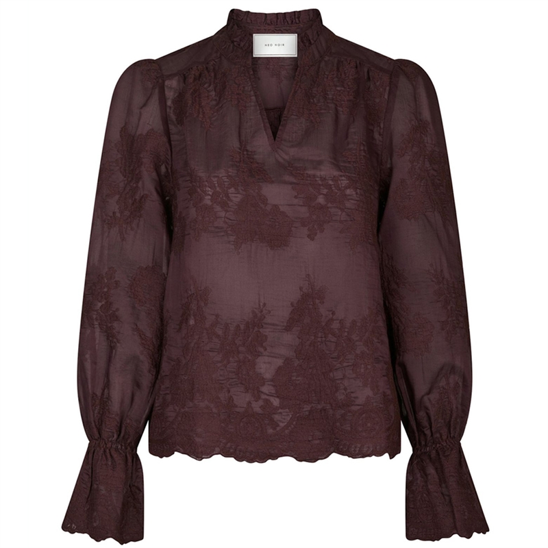 Neo Noir Amara Big Embroidery Bluse