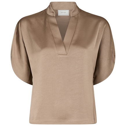 Neo Noir Anelle Heavy Sateen Bluse