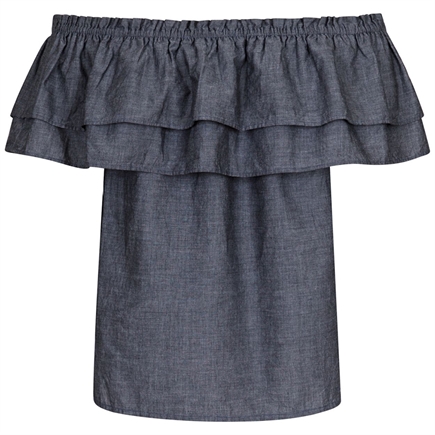 Neo Noir Austin Chambray Top