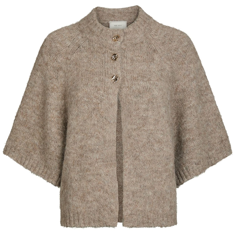 Neo Noir Benuta Fluffy Knit Cardigan