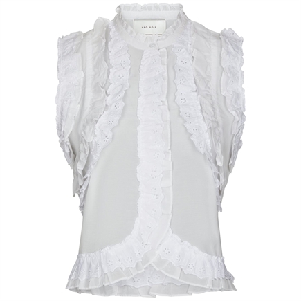 Neo Noir Celia Ruffle Top