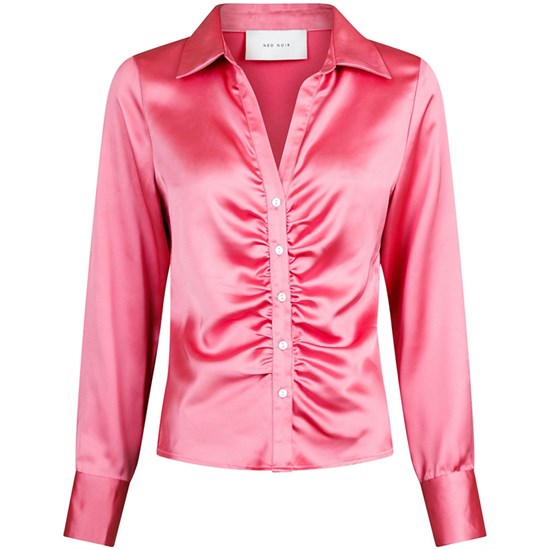 Neo Noir Christy Satin Skjorte