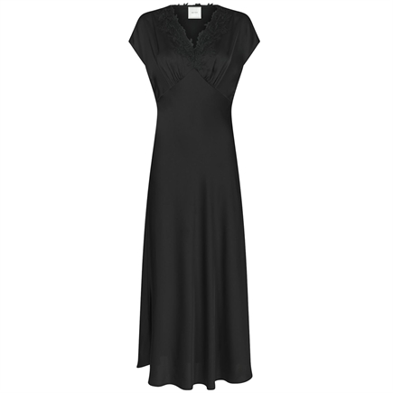 Neo Noir Clarita Drapy Sateen Kjole