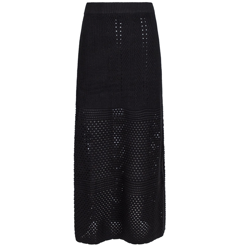 Neo Noir Como Crochet Knit Nederdel