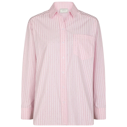 Neo Noir Dalma Stripe Stone Skjorte