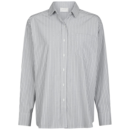Neo Noir Dalma Stripe Stone Skjorte