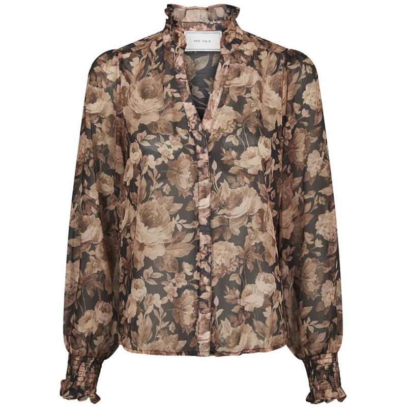 Neo Noir Delsie Vintage Flower Skjorte