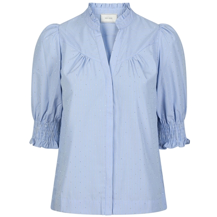 Neo Noir Diana B Stripe Stone Bluse