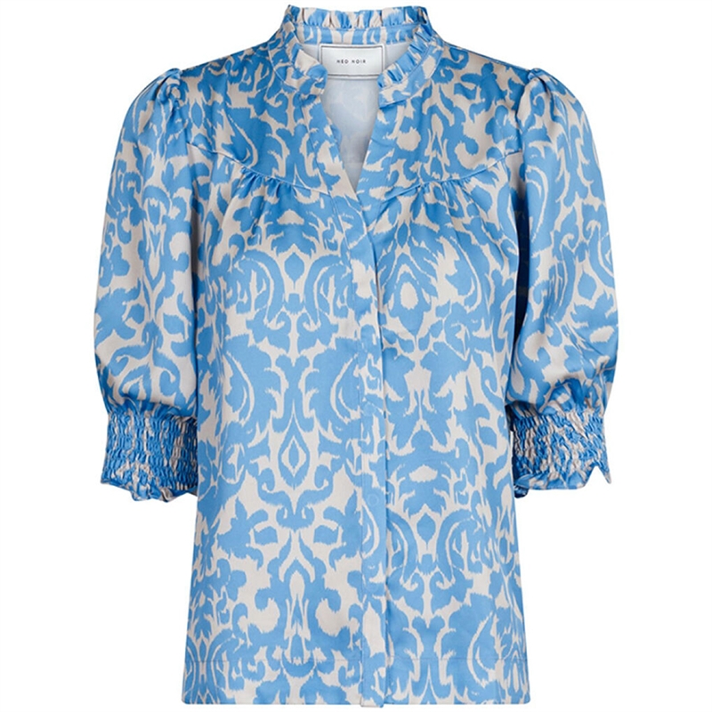 Kala Flower Blur Bluse - Dusty Army main image 0