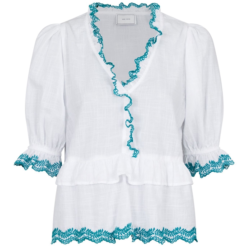 Neo Noir Emmi Embroidery Bluse