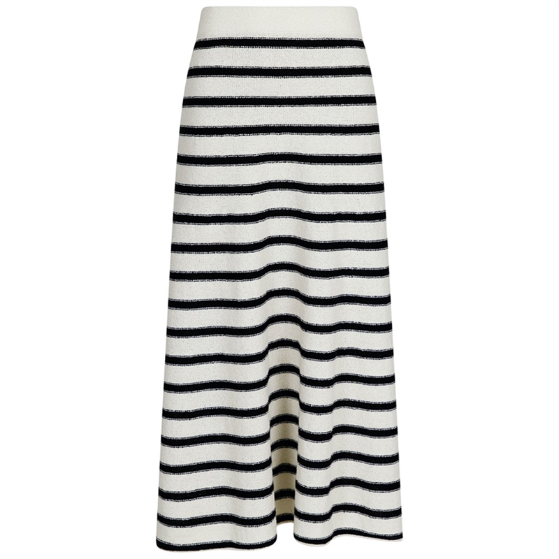 Neo Noir Etti Boucle Knit Stripe Nederdel