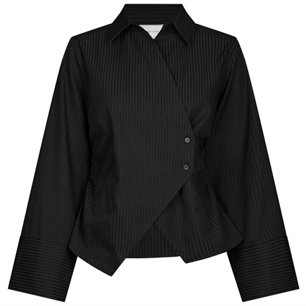 Neo Noir Fenli Tone Stripe Skjorte