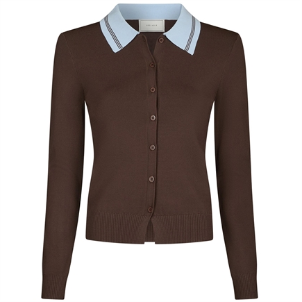Neo Noir Filiana Contrast Polo Bluse