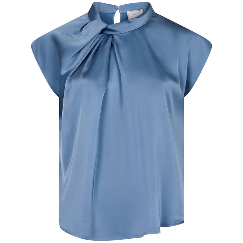 Neo Noir Fleur Drapy Satin Bluse