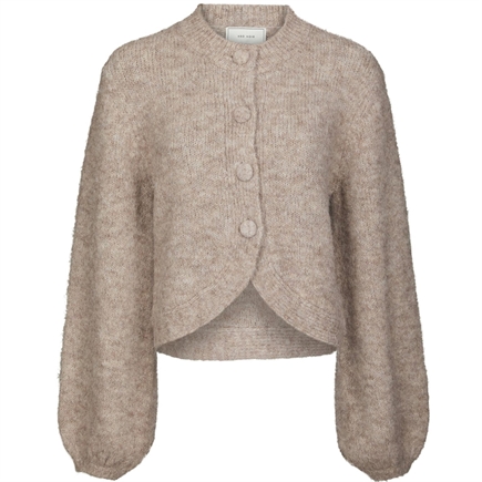 Neo Noir Gio Fluffy Knit Cardigan