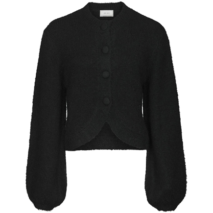 Neo Noir Gio Fluffy Knit Cardigan