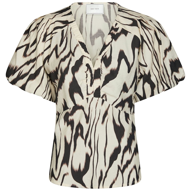 Neo Noir Irina Graphic Zag Bluse